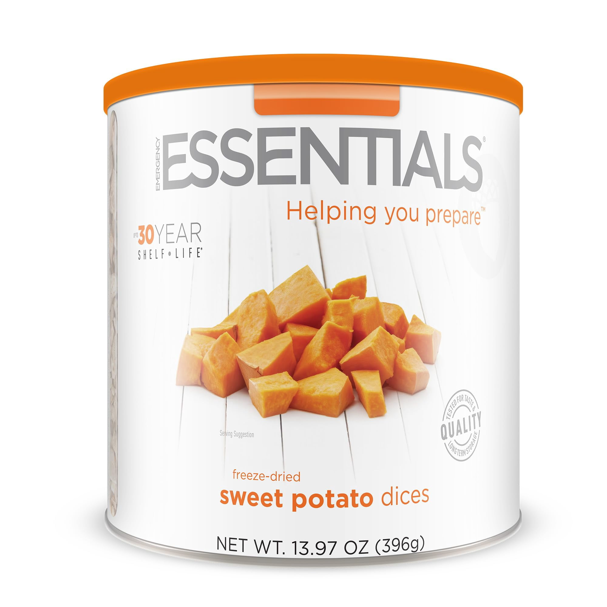 Emergency Essentials Freeze-Dried Sweet Potato Dices #10 Can, Vegetables, Sweet Potatoes, Emergency Prep Food, Nutritious Emergency, Bulk, 30-Year Shelf Life