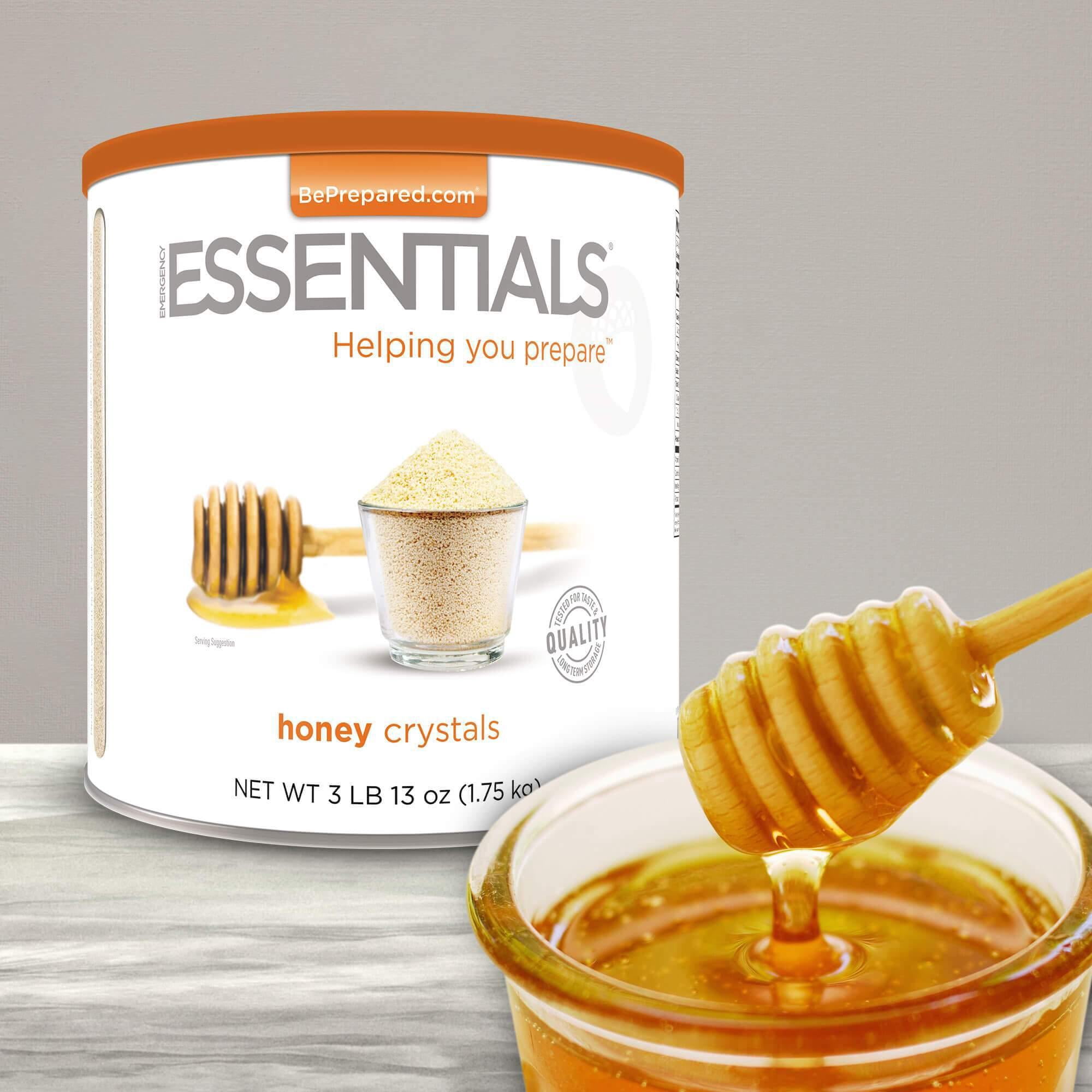 Emergency Essentials, Honey Crystals, Over 3 lbs. of Honey Powder, 30 ...