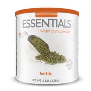 Emergency Essentials Lentils, Long-Term Emergency Food Supply, 48 Servings, 30-Year Shelf Life, High-Protein Vegetarian Survival Food
