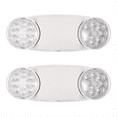 Emergency Exit Lighting Fixture with 2 LED Bug Eye Heads US Standard