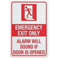 thumbnail image 1 of Emergency Exit Only Alarm Will Sound Sign Warning Tin Sign Home Kitchen Farm Garden Garage Wall Decor 12X8 Inch, 1 of 4