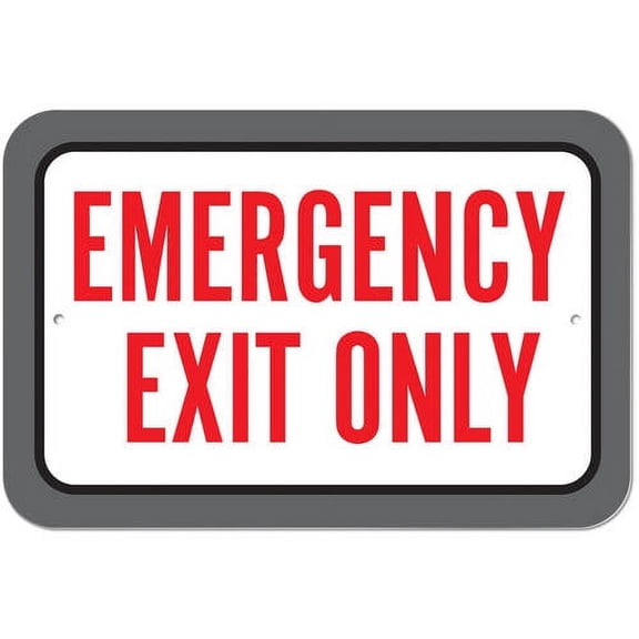 Emergency Exit Only Sign