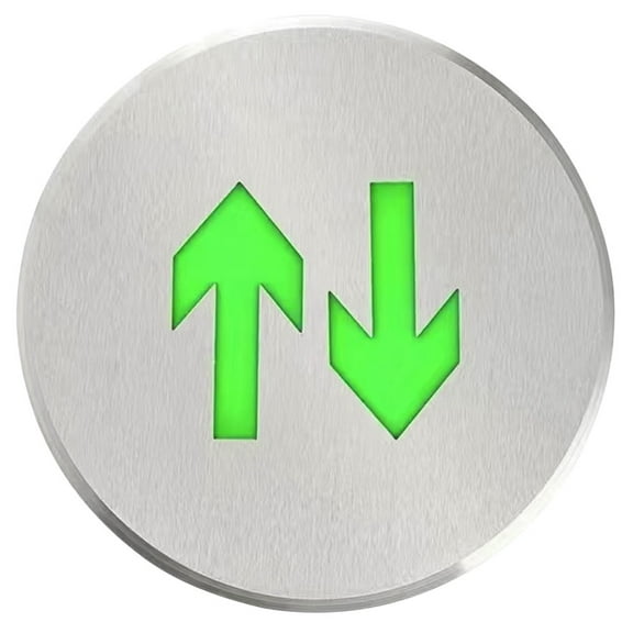 Emergency Exit Sign Signal Sign Fluorescent Exit Arrow Floor Sign Bidirectional Floor Sign