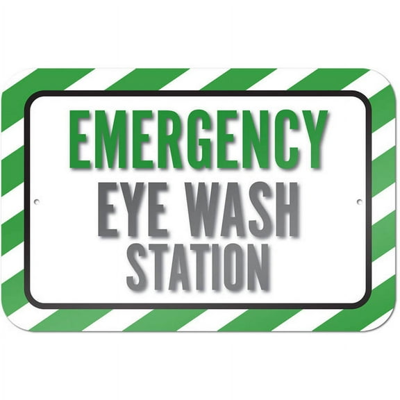 Emergency Eye Wash Station Sign