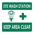 thumbnail image 1 of Emergency Eye Wash Station Stickers 6 Inch Safety Warning Signs for Lab, School or Hospital 8Pcs, 1 of 5