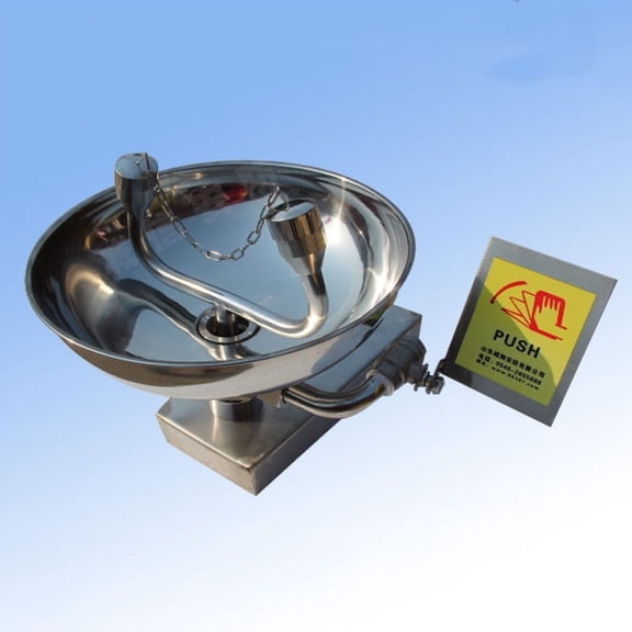 Emergency Eyewash Wall-Mounted Face Washer Station, Faucet Mounted Eyewash Station for Personal Use