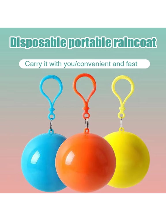 Emergency Family Rain Ponchos Extra Thick 4-Pack Disposable Plastic Raincoats with Shoe Covers for Adults & Kids - Assorted Colors, 100% Waterproof Rain Gear