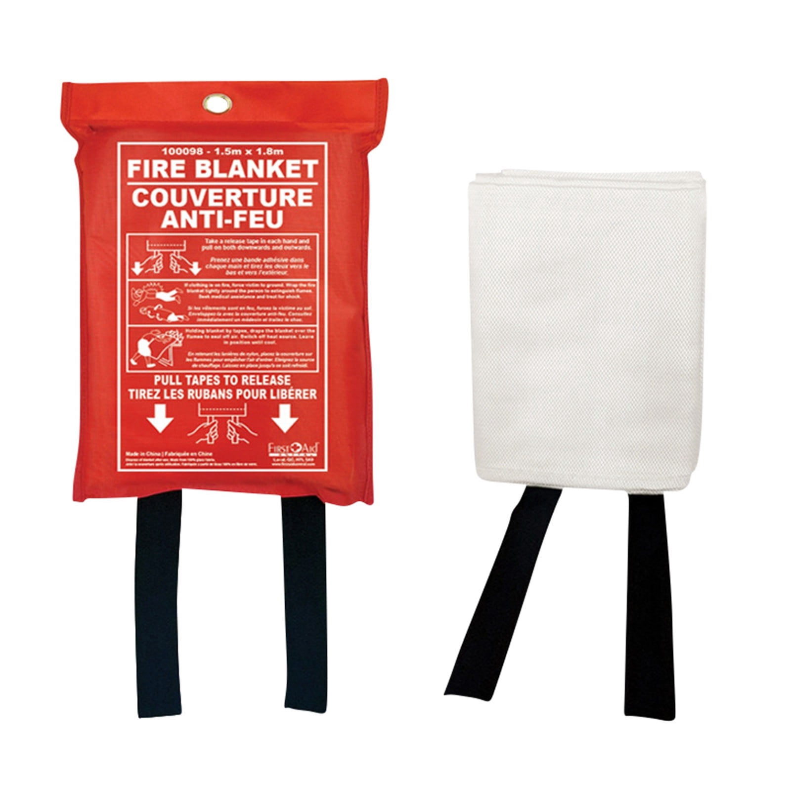 Jerify 15-Pack Fire Blankets – 39x39 Inch Fiberglass Flame Retardant Covers For Kitchen, Car, Emergency