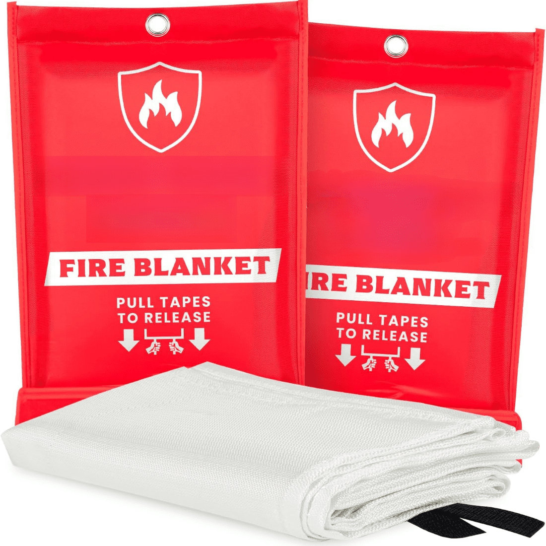Emergency Fire Blanket 2 Pack Fire Suppression Blanket for Kitchen