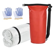 Emergency Fire Blanket, Fire Extinguisher Blanket, Fire Suppression Fabric, Flame Retardant Towel Fire Safety Cloth for Home, Kitchen, School, Grill, Car, Office, Warehouse4 x 6m
