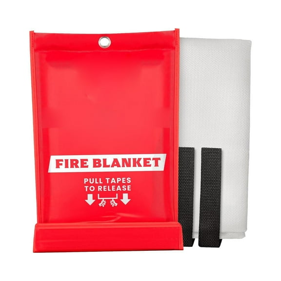 Emergency Fire Blanket for Kitchen, Home, and Camping - Fiberglass Fireproof Blanket for Stove, Grill, Fire Safety (1 Count)