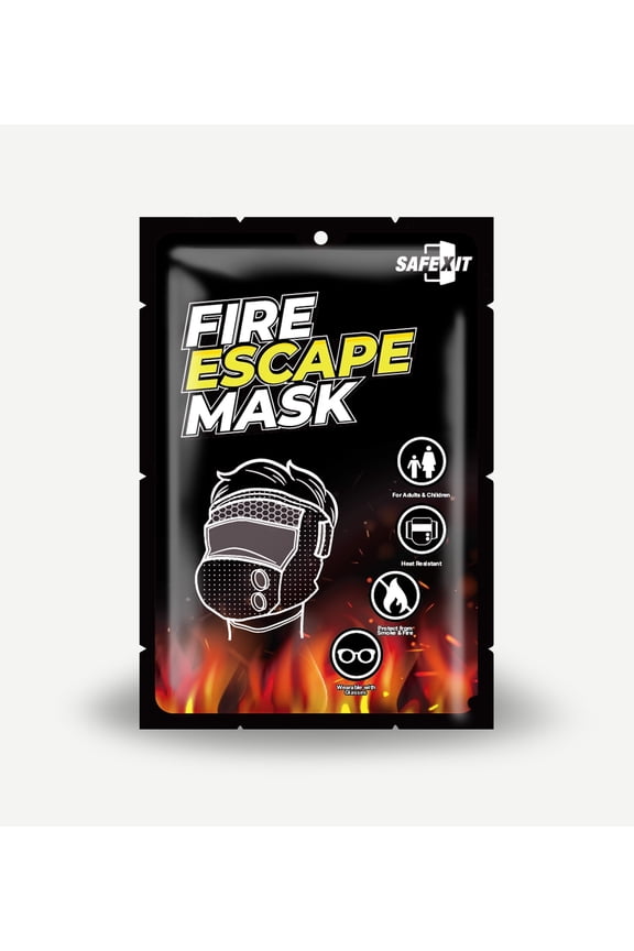Full Face Fire Escape Mask - Smoke & Heat Protection Home Safety