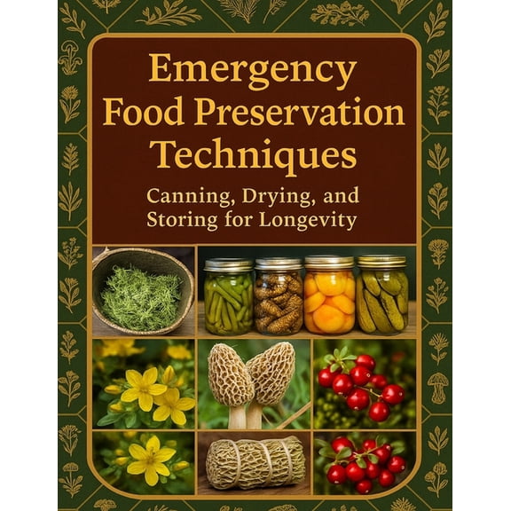 Emergency Food Preservation Techniques: Canning, Drying, and Storing for Longevity: Keep Your Food Safe and Shelf-Stable, (Paperback)