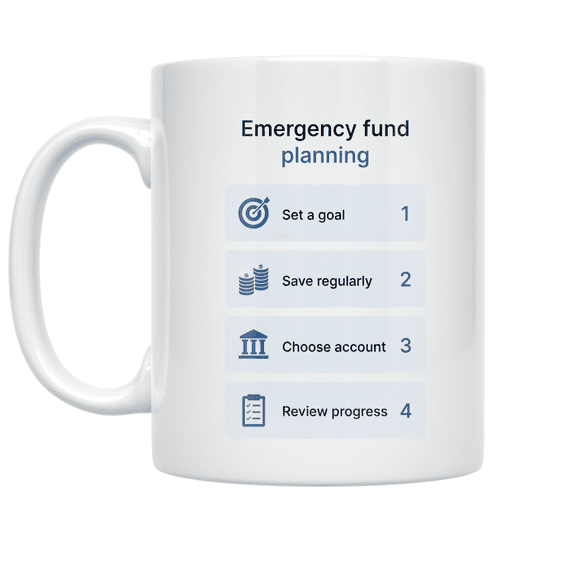 Emergency Fund Planning Steps - Financial Education Enthusiast - 11 oz Ceramic Coffee Mug