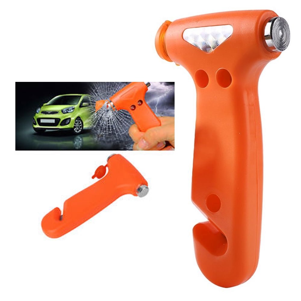 KPS Emergency Safety Hammer and Cutter with Key Chain, Small Portable  Handy Emergency Safely Glass Breaking & Seat Belt Cutting Tool