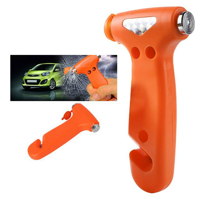 STHIRA® Car Emergency Tool Automatic Glass Striker with Seat Belt Cutter  Multifunctional Car Safety Hammer with Airbag Punch Pin, Static Eliminator