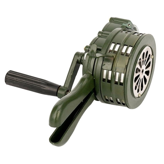 Emergency Hand Crank Siren Horn 110DB Manual Operated Warning School Shopping Fire Air Safety Alarm System