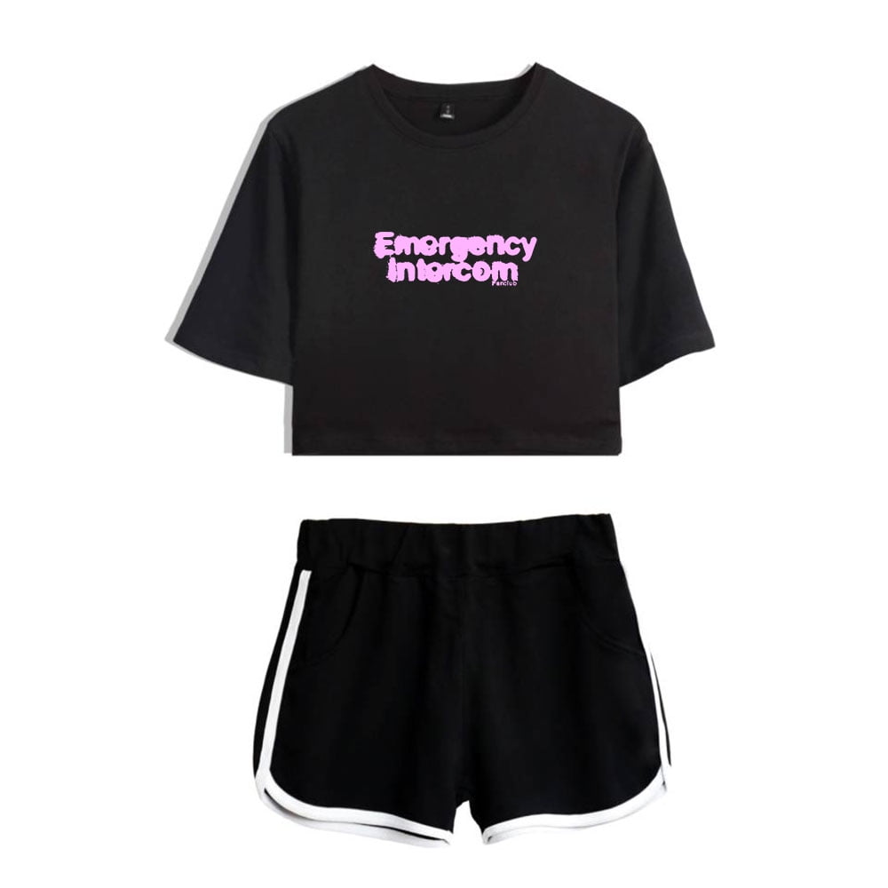 Emergency Merch Fan Club Logo Crop Top Tshirt Suits T Shirt