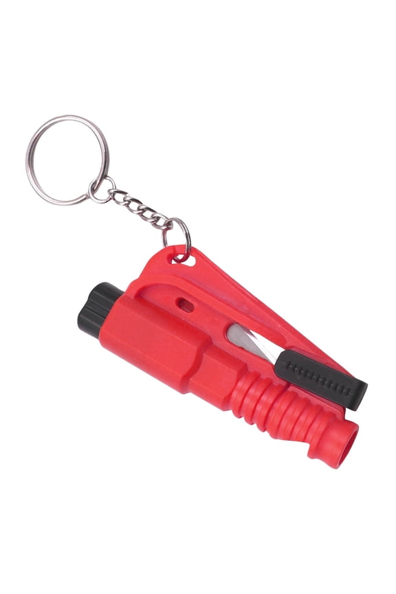 Emergency Keychain Car Safety Tool, 3-in-1 Window Breaker and Seatbelt Cutter, Compact Auto Escape Tool for Vehicles