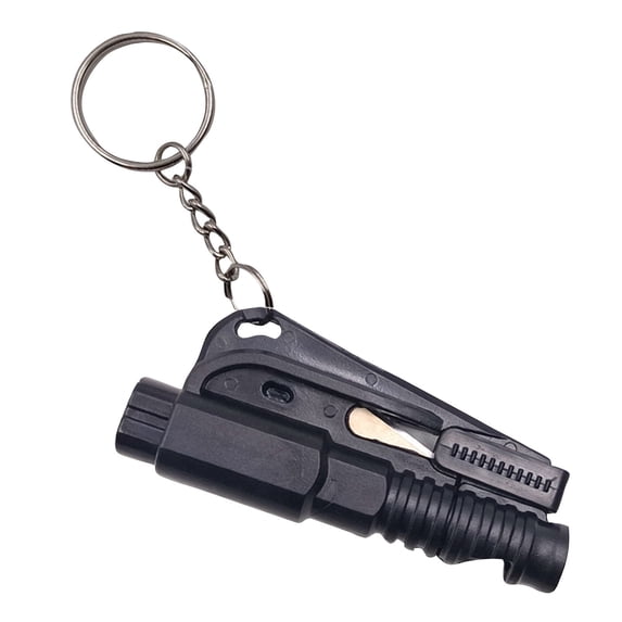 Emergency Keychain Car Window Breaker and Seatbelt Cutter MultiFunction Safety Tool Compact Design for Vehicle Use
