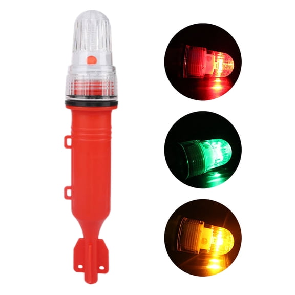 Emergency LED Boat Flares, Waterproof Marine Signal Light for Fishing and Boating, Electronic Flare for Night Use, Emergency Kit for Boats and Life Rafts, 3 Pcs (E)