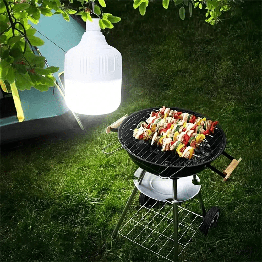 Emergency LED Light Bulb, USB Rechargeable LED Emergency Light Bulb, Portable Market Lantern With Hook For Emergency Lights, Night Booths, Outdoor Activities, Picnic Camping