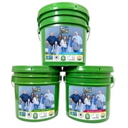 Emergency Legume Bucket Supply | 75 LBS | Chickpeas, Lentils and Green Split Peas [25 lbs each]