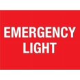 thumbnail image 1 of Emergency Light Sign Restriction Alert Attention Caution Warning Notice Aluminum Metal Tin 8"X12" Sign Plate, 1 of 4
