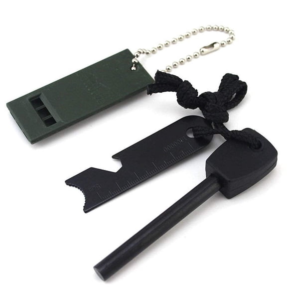 Magnesium Flint Fire Starter Block with Striker, Camping Fire Starter for Hiking and Outdoor Use, TIKA