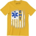 thumbnail image 1 of Emergency Medical Technician American Flag Paramedic Men's Gifts T-Shirt, 1 of 4