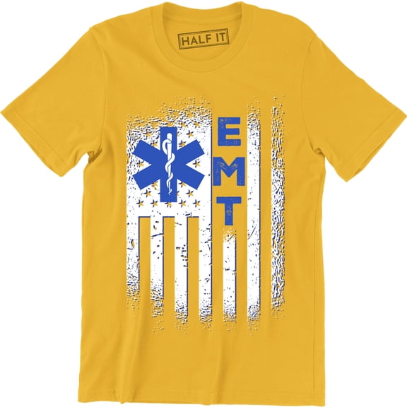 Emergency Medical Technician American Flag Paramedic Men's Gifts T-Shirt