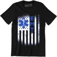thumbnail image 1 of Emergency Medical Technician American Flag Paramedic Men's Gifts T-Shirt, 1 of 4