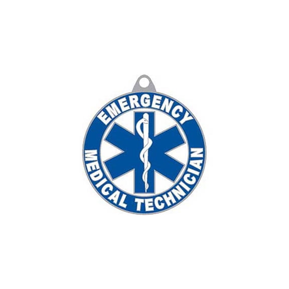 Emergency Medical Technician (EMT) First Responder Round Keychain