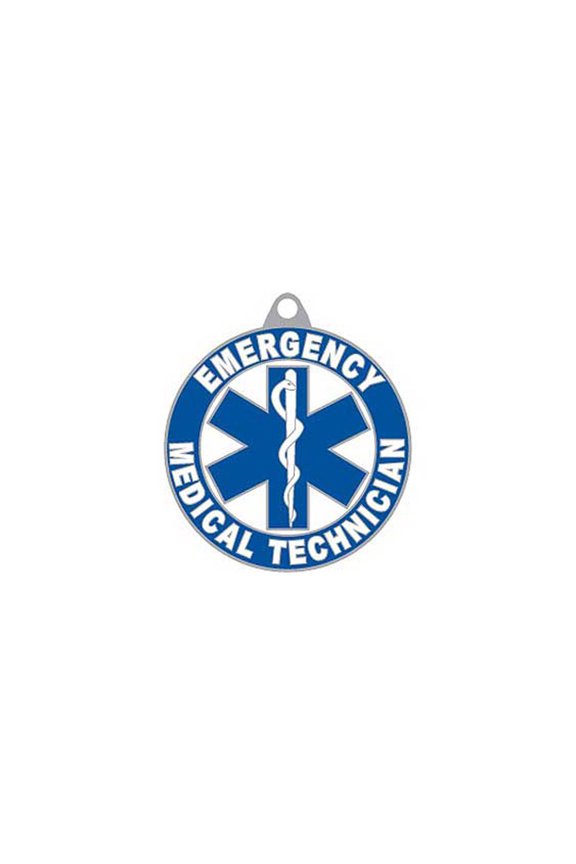 Emergency Medical Technician (EMT) First Responder Round Keychain