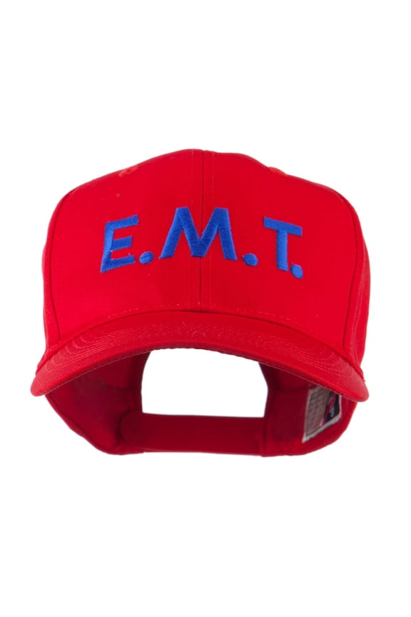Emergency Medical Technician Embroidered Cap - Red OSFM