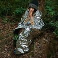 thumbnail image 1 of Emergency Mylar Thermal Blanket, 82.67x62.99x0.07in Space Blankets, Emergency Thermal Blanket Space Rescue Survival Gear Camping for Outdoors, Hiking, Camping Survival,Silver, 1 of 7