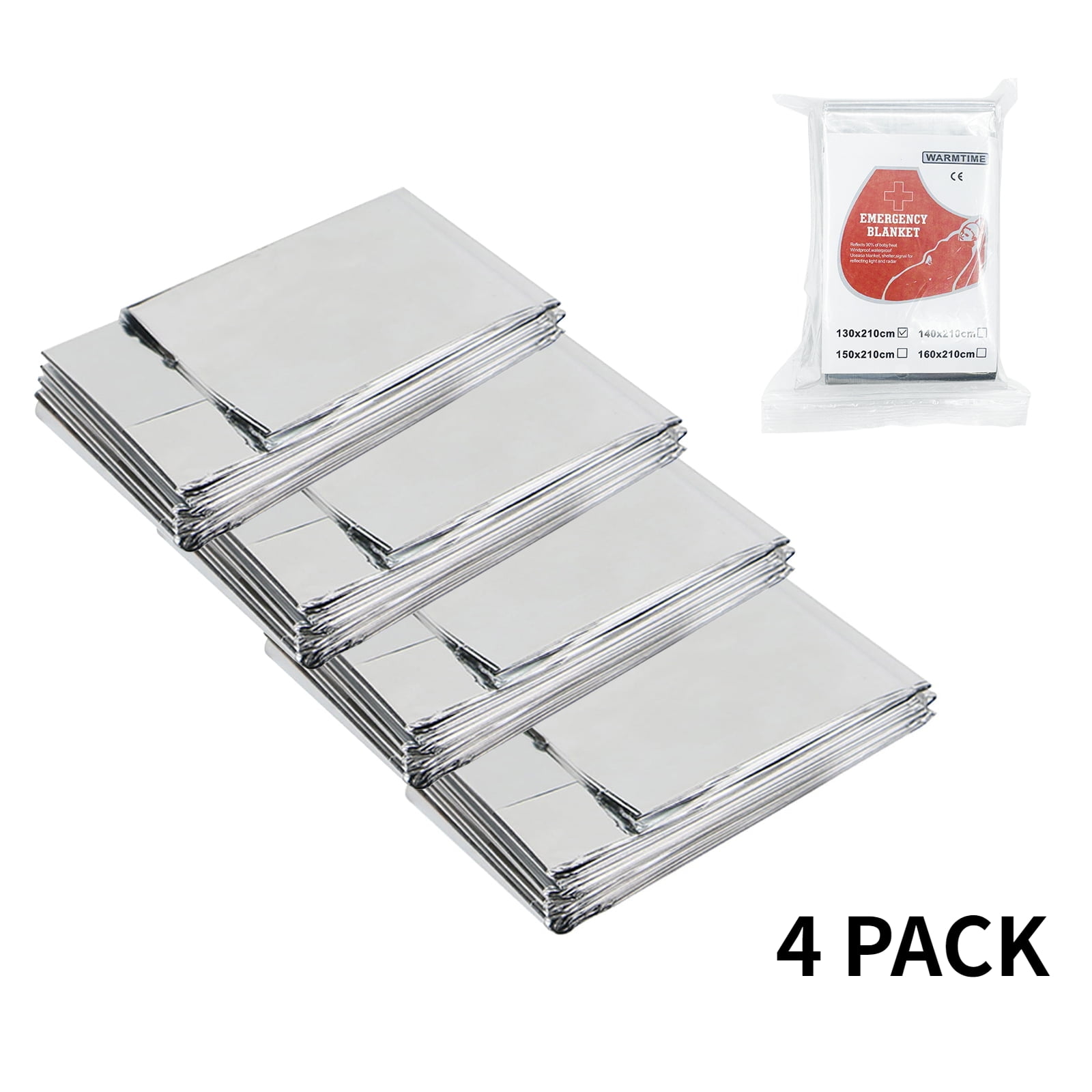 Emergency Mylar Thermal Blankets Space Blanket Survival kit Camping