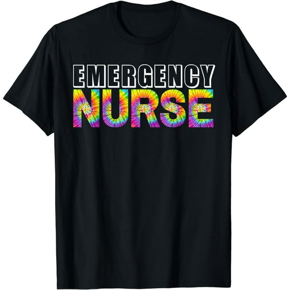 Emergency Nurse ER Nurse ICU Appreciation Day Tie Dye T-Shirt