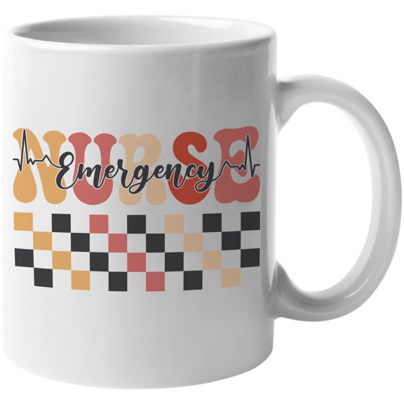 Emergency Nurse, Nurses Week, White 11oz Ceramic Mug