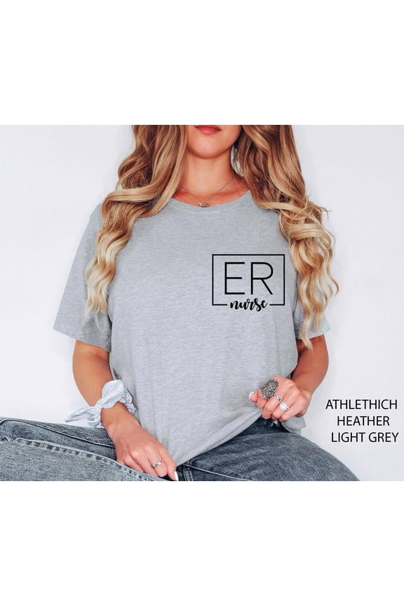 Emergency Nurse Shirt, For ER Nurse, Emergency Nurse Tee, ED RN, Grad Nursing T-Shirts, Tshirt Registered Emergency Nurse Tshirt All Size S-5XL