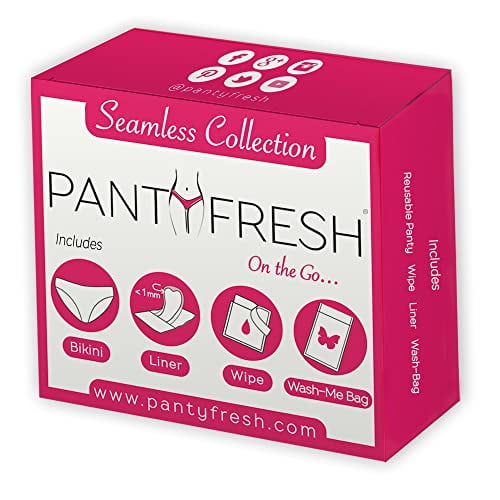 Emergency Panties Kit Includes 4 Items Seamless Underwear Pantyliner  Feminine Fresh Wipe Great for On-The-Go Travel Toiletries Period Kit  Incontinence 