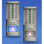 Emergency Power Failure Outage Light 21 LEDs Rechargeable Flashlight - Night Light - Lite Saver 3 in 1 - Double Pack Battery Last Up To 10 hours