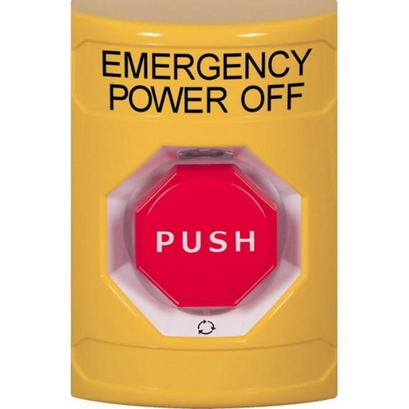 Emergency Power Off Push Button,2-7/8" D