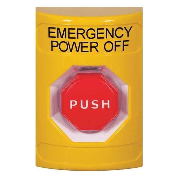 Emergency Power Off Push Button,Painted SS2202PO-EN