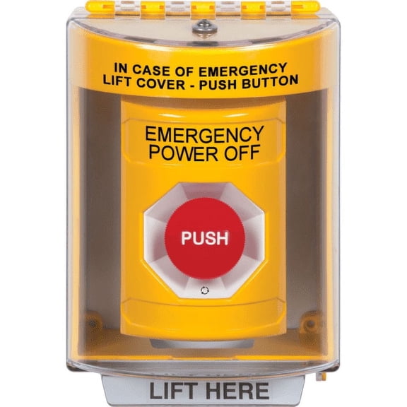 Emergency Power Off Push Button,Yellow