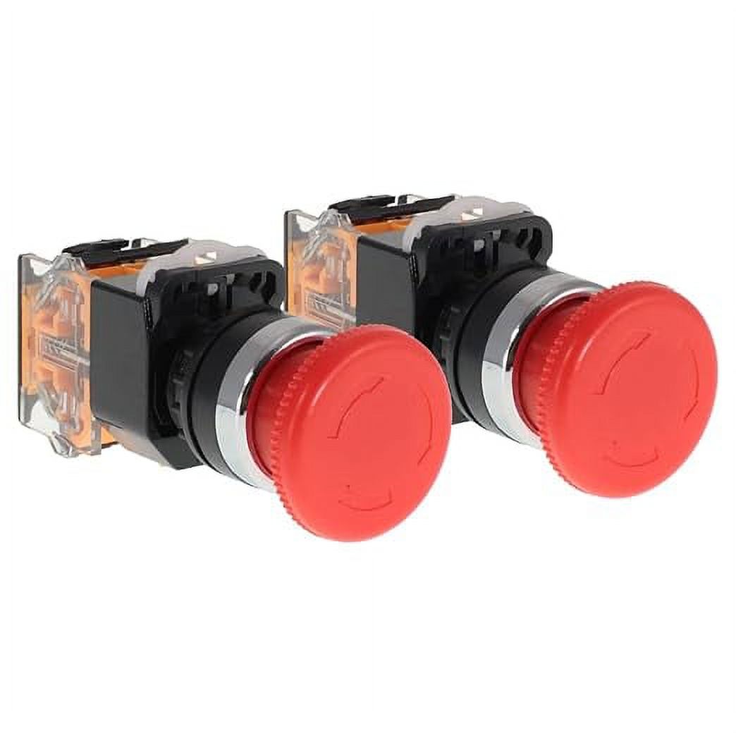 Emergency Push Button Switch, Red Mushroom Head, for Home or Industrial ...