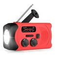 thumbnail image 1 of Emergency Radio Hand Crank & Solar Powered, Portable Radio AM FM WB NOAA Weather Radio, 1 of 9