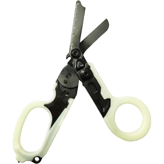Emergency Rescue Shears,Trauma Shears,Stainless Steel Collapsible Scissors Pliers for Outdoor Camping Tools (Luminos-Black)