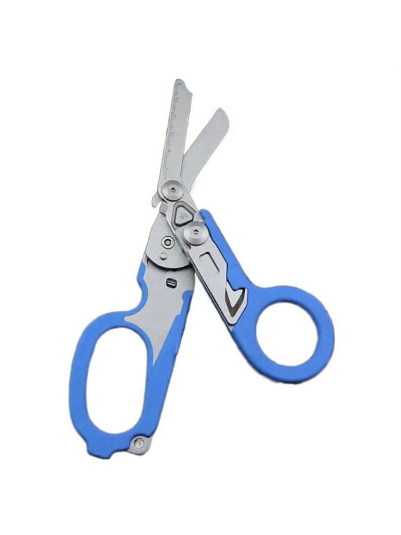 Emergency Response Shears Multifunctional Outdoor Tools Glass Breaker Strap Cutter Folding Pliers Safety Hammer with Knife Cover