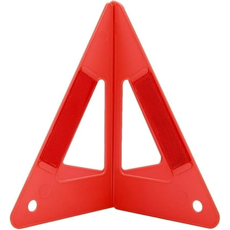 Emergency Roadside Reflective Warning Triangle Kit, 3 Pack, for Cars Trucks Vans Motorcycles, Bright Orange